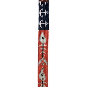 Fish and Anchor Needlepoint Watch Strap