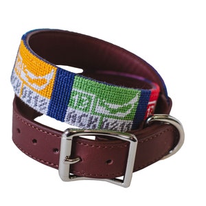 Nantucket Permit Needlepoint Dog Collar