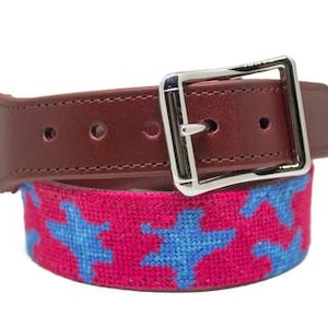 Starfish Needlepoint Dog Collar