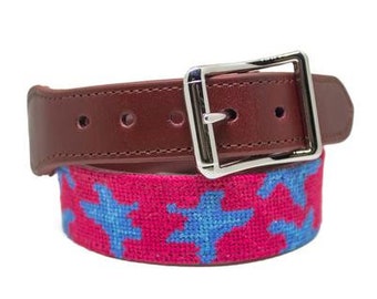 Starfish Needlepoint Dog Collar