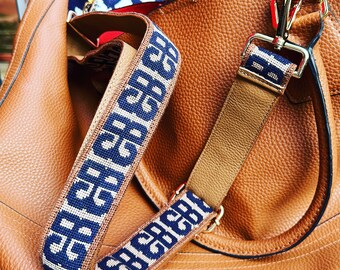 Adjustable Crossbody Needlepoint Strap