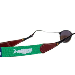 Anchor and Whale Needlepoint Sunglass Straps