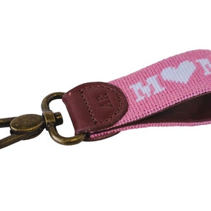 Mom Needlepoint Key Fob