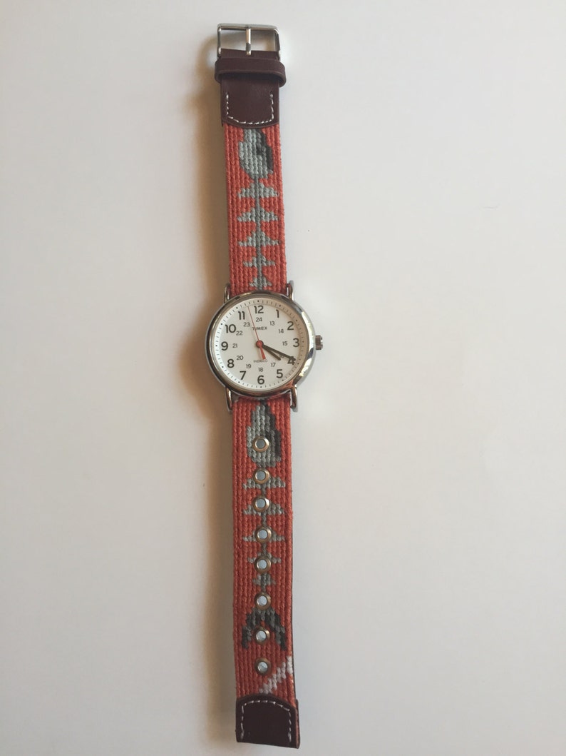 Bonefish Needlepoint Watch Strap Etsy