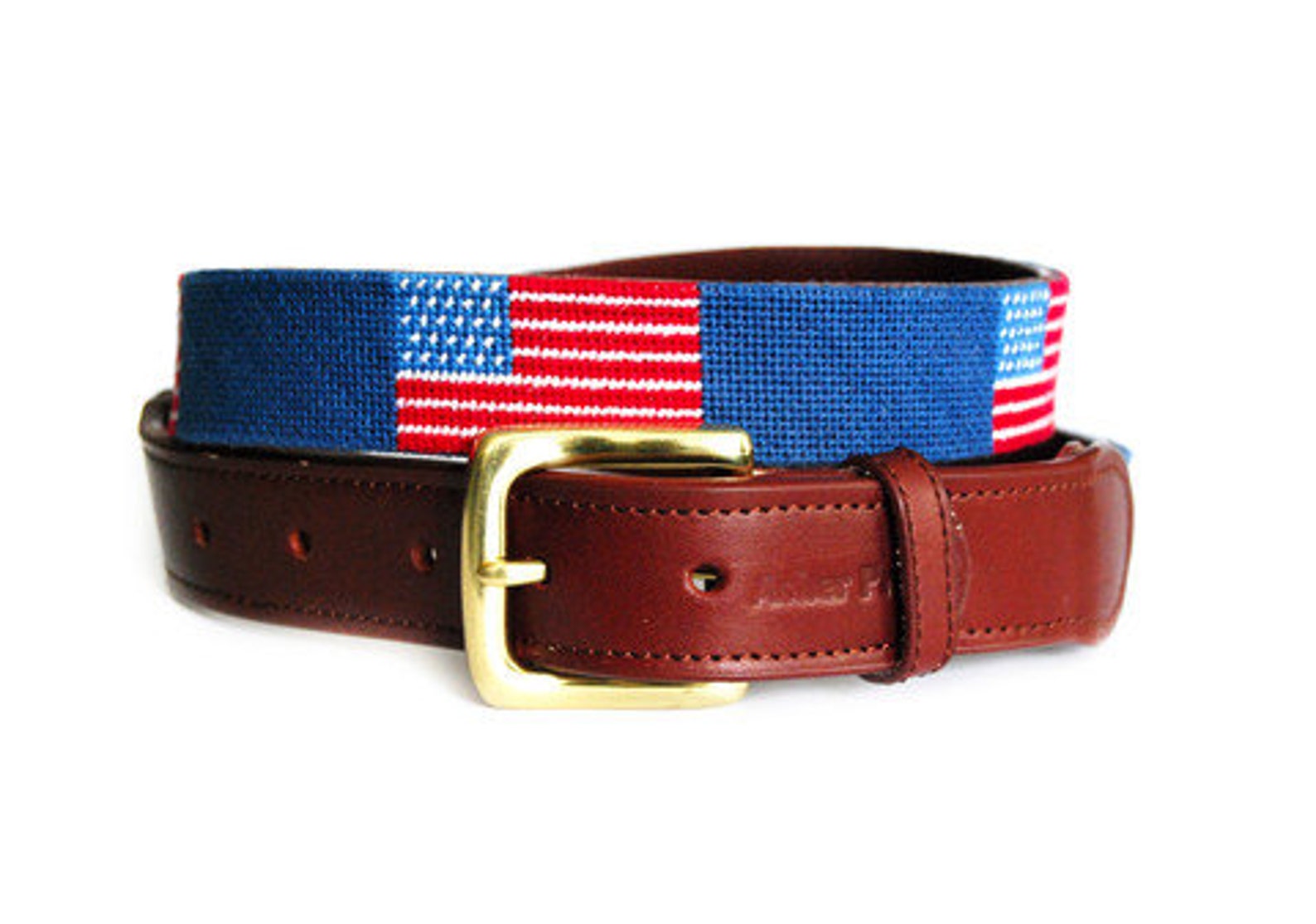 American Flag Needlepoint Belt Etsy