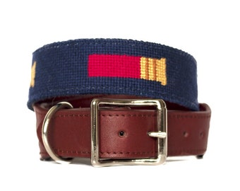 Needlepoint Shotgun Shell Dog Collar
