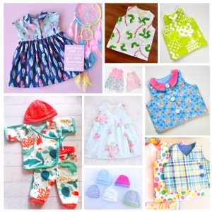 ITTY BITTY Newborn & Premature Prem Baby Sewing Outfits Micro - Etsy