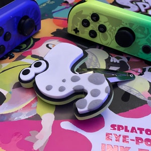 Splatoon Inspired Squid Hairclip