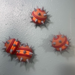 Team Fortress 2 Sticky Trap - Conjunto de 3 peças de decoração de parede impressa em 3D