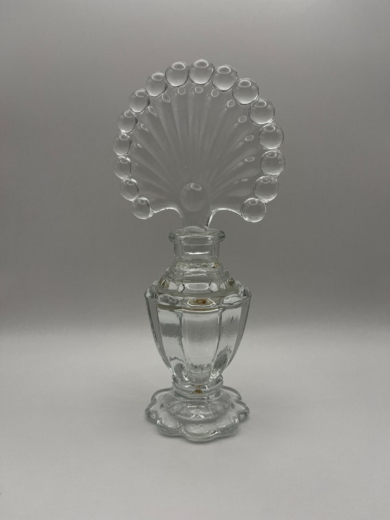 Art Deco Fan Stopper Perfume Bottle