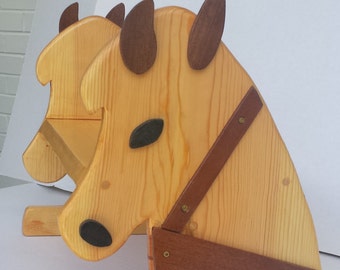 Child's horse head bench and stool