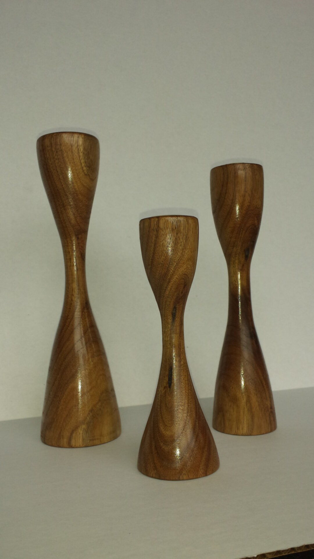 Wood Candle Sticks Etsy