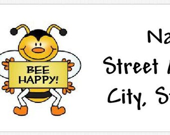 30 Custom House Cartoon With Key Personalized Address Labels