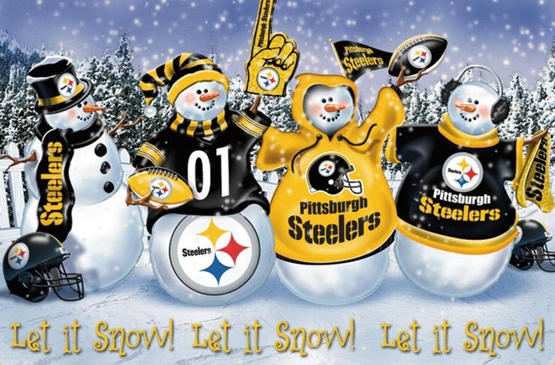 Pittsburgh Steelers Let It Snow Flexible Photo Fridge Etsy