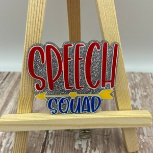 Glitter Speech Squad Badge Reel | Glitter Speech Badge Reel | Speech Squad Badge Reel | School Badge Reel | Speech Therapist Badge Reel