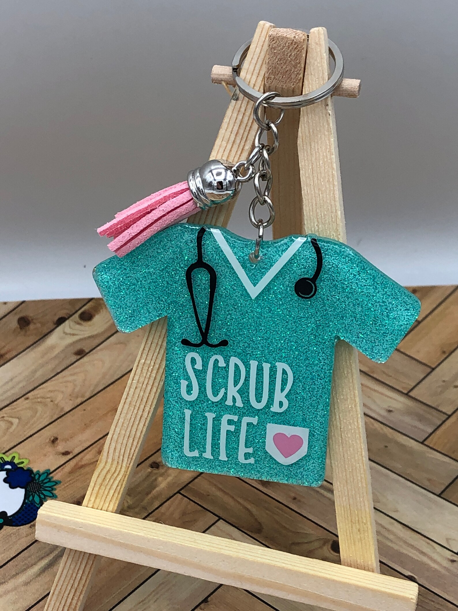 Glitter Scrub Life Keychain Scrub Life Keychain Acrylic Etsy