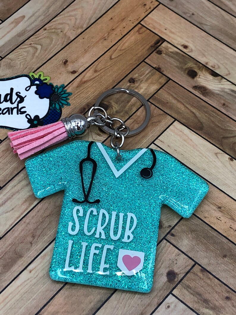 Glitter Scrub Life Keychain Scrub Life Keychain Acrylic Etsy