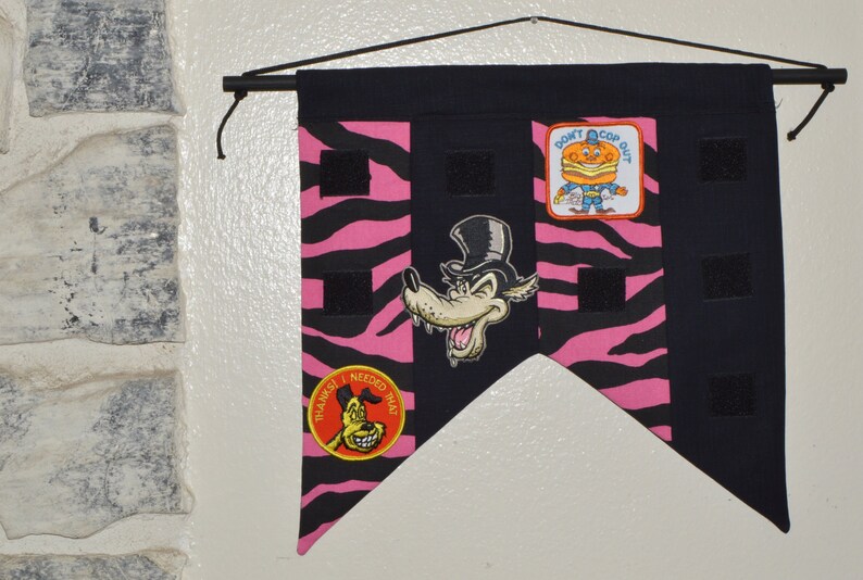 Patch Banner A Flag To Display Patches Spirit Of 77 Dark Punk Etsy