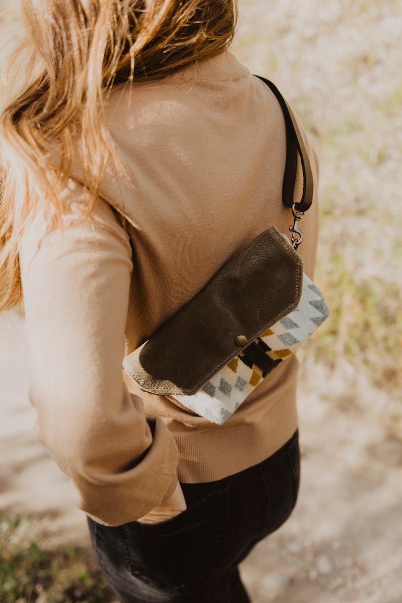 Fanny Pack Convertible Hip Pack Purse Waxed Canvas Hip Etsy