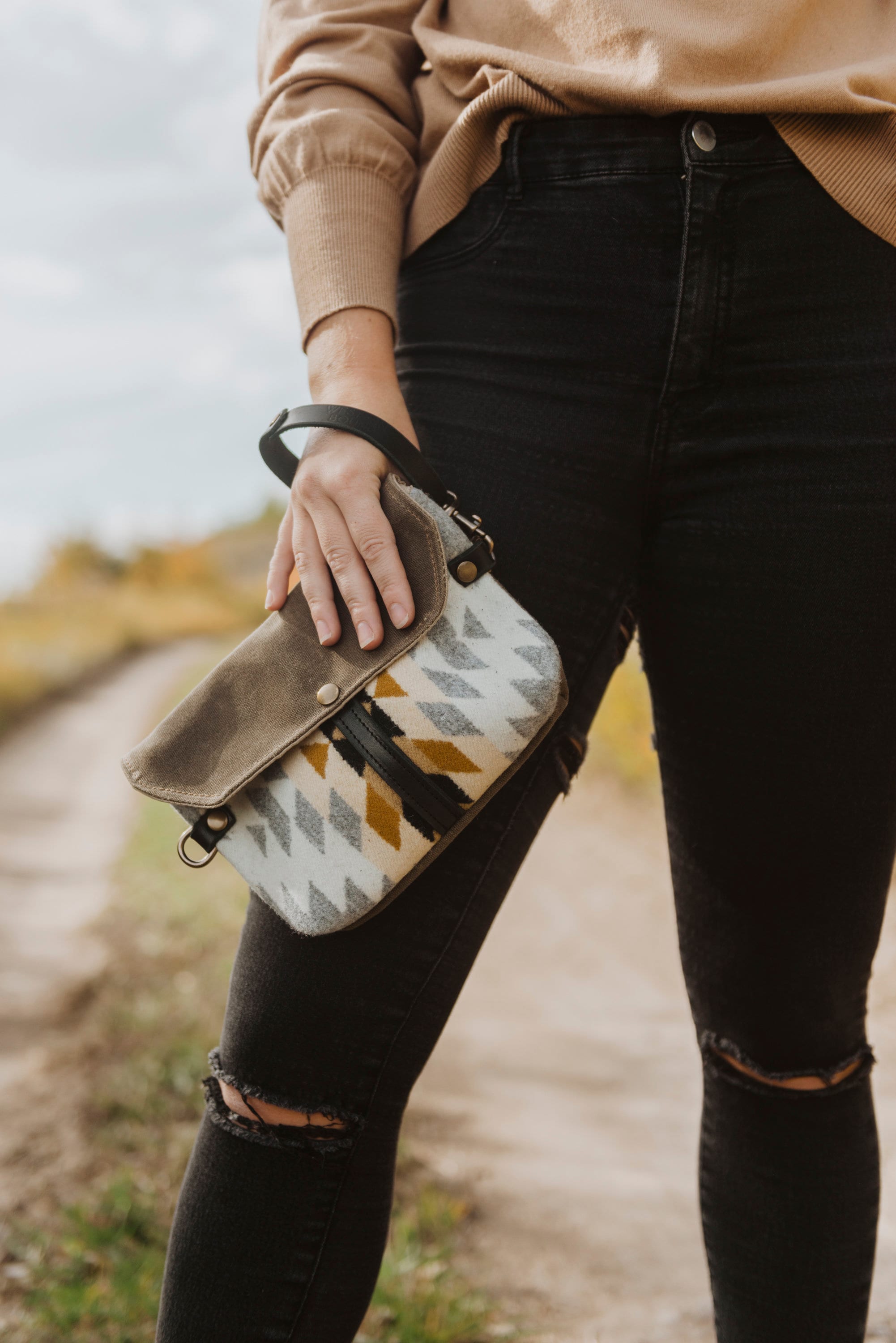 Convertible Fanny Pack Waxed Canvas Hip Pack Waxed Canvas Etsy