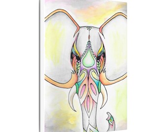 Ornate Elephant Canvas | Matte Stretched Canvas