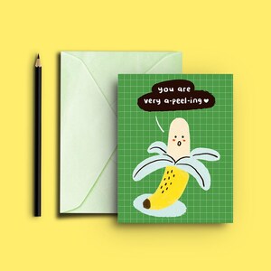 Die süßeste druckbare Bananen Karte / A6 Geburtstag Abschluss Feier Grußkarte / 4.5 ”x6.25 / Sofortiger Download Druck zu Hause
