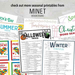Fall Trivia Fall Trivia Game Printable Fall Trivia Party Trivia Fall Trivia Fall Trivia Game Printable Fall Trivia Party Trivia