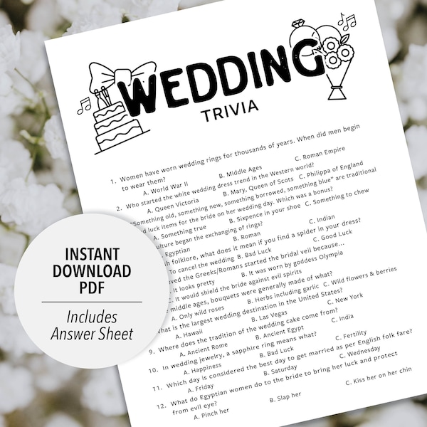 Wedding Games for Reception Etsy UK