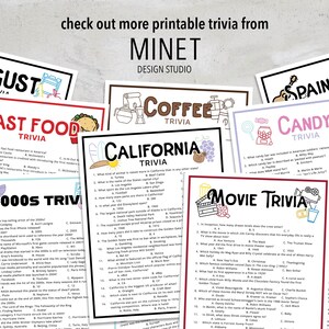 Fall Trivia Fall Trivia Game Printable Fall Trivia Party Trivia Fall Trivia Fall Trivia Game Printable Fall Trivia Party Trivia
