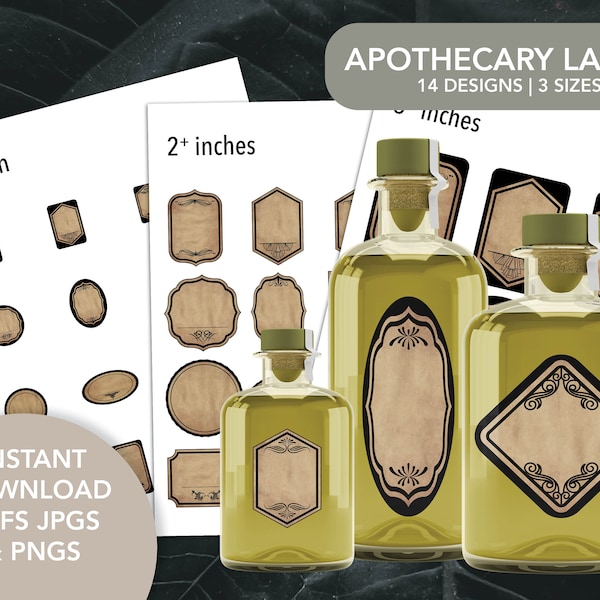 Printable Apothecary - Etsy