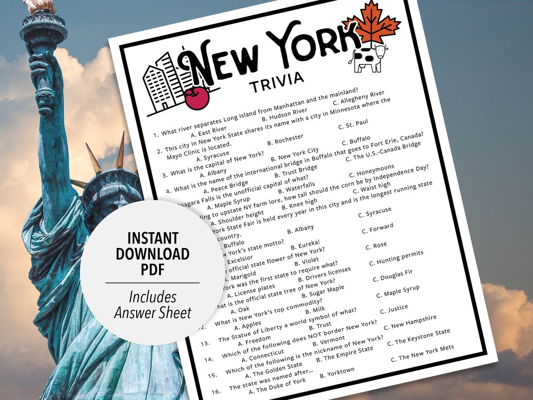 New York State Trivia Questions And Answers