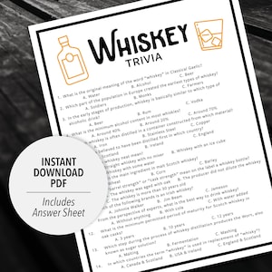 anecdotes sur le whisky | Jeu-questionnaire sur le whisky | Infos imprimables sur le whisky | anecdotes imprimables | anecdotes sur le thème du whisky | Jeux sur le thème de l&#39;alcool