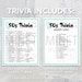 50s Trivia | 1950s Trivia Game | Printable 50s Trivia | 50's Party ...