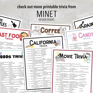 70s Trivia 1970s Trivia Game Printable 70s Trivia - Etsy