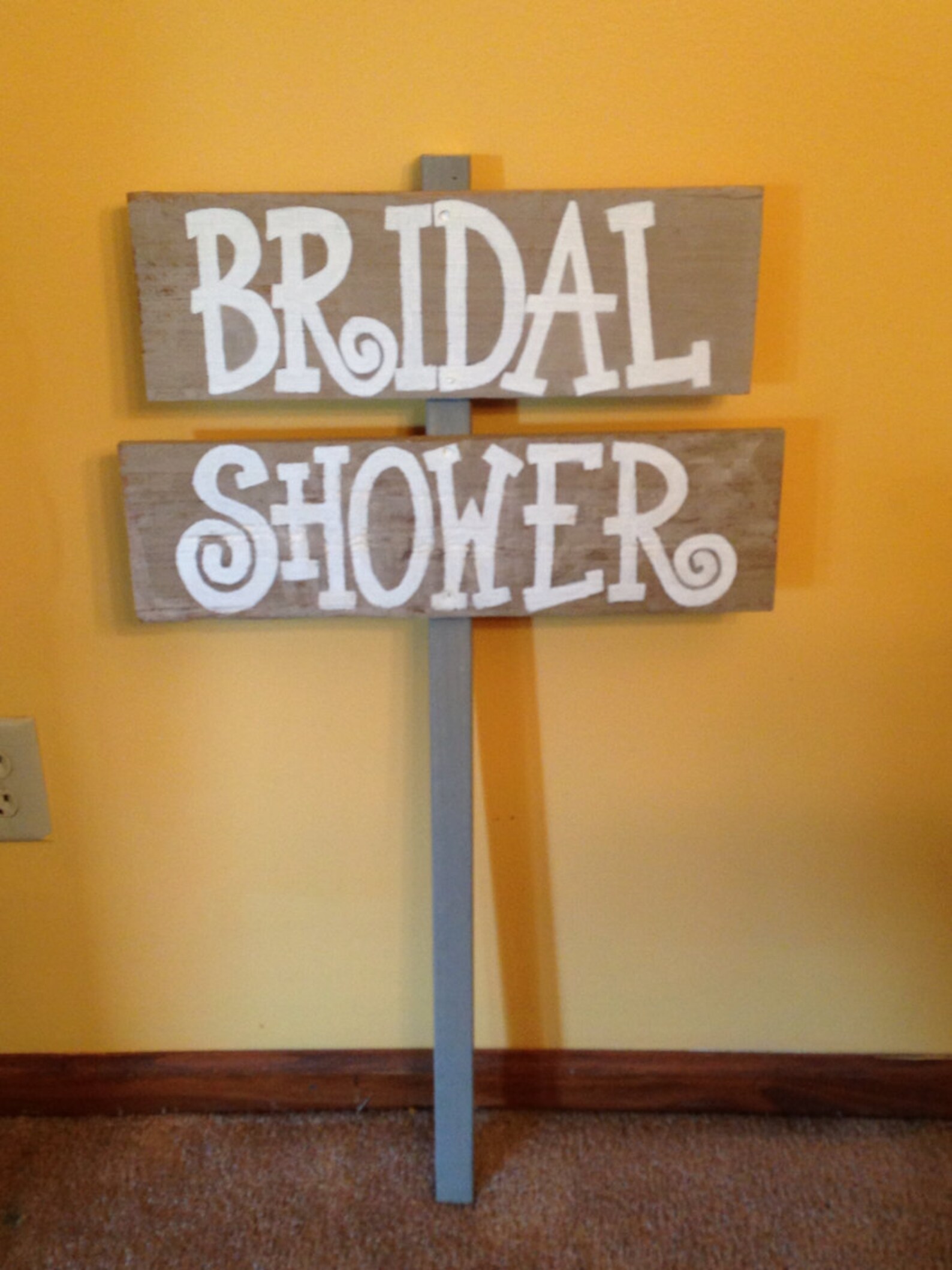 Rustic Bridal Shower Sign/ Bridal Shower Yard Sign/ Bridal Etsy