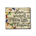 Have Yourself A Merry Little Christmas Sign - Christmas Decorations - Rustic Christmas Mantel Decor - Glitter Christmas Decor 