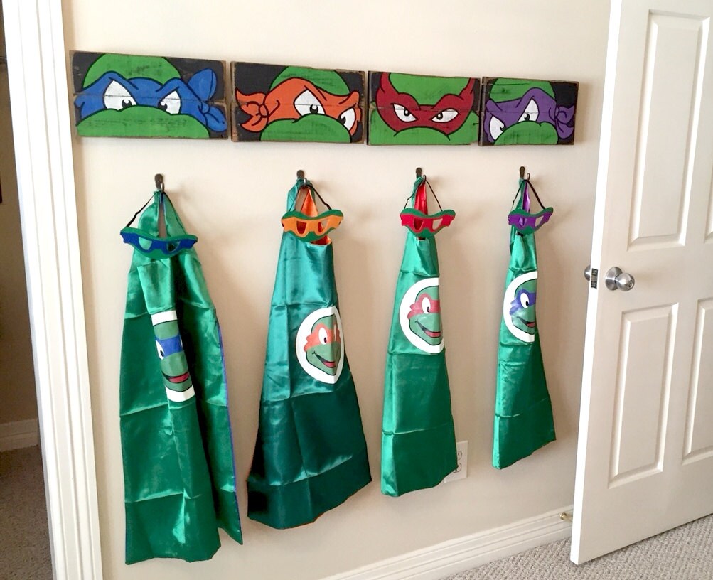 Teenage Mutant Ninja Turtles Wall Art / Turtle Room Decor / Etsy