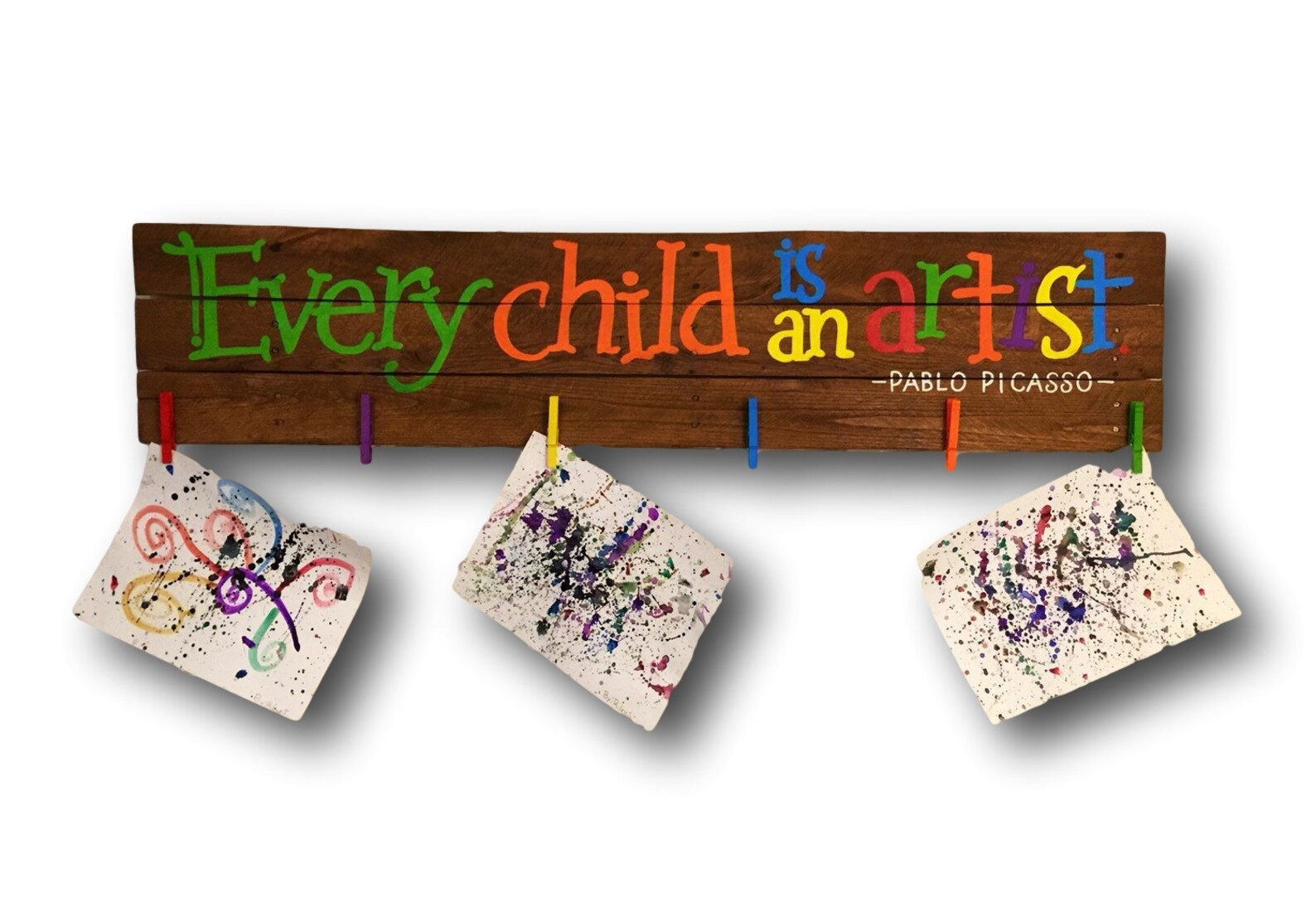 Every Child is an Artist Wall Hanging / Children's Art Etsy