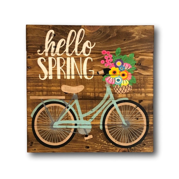 Wall Hangings Wooden spring sign welcome spring sign Home & Living Wall ...