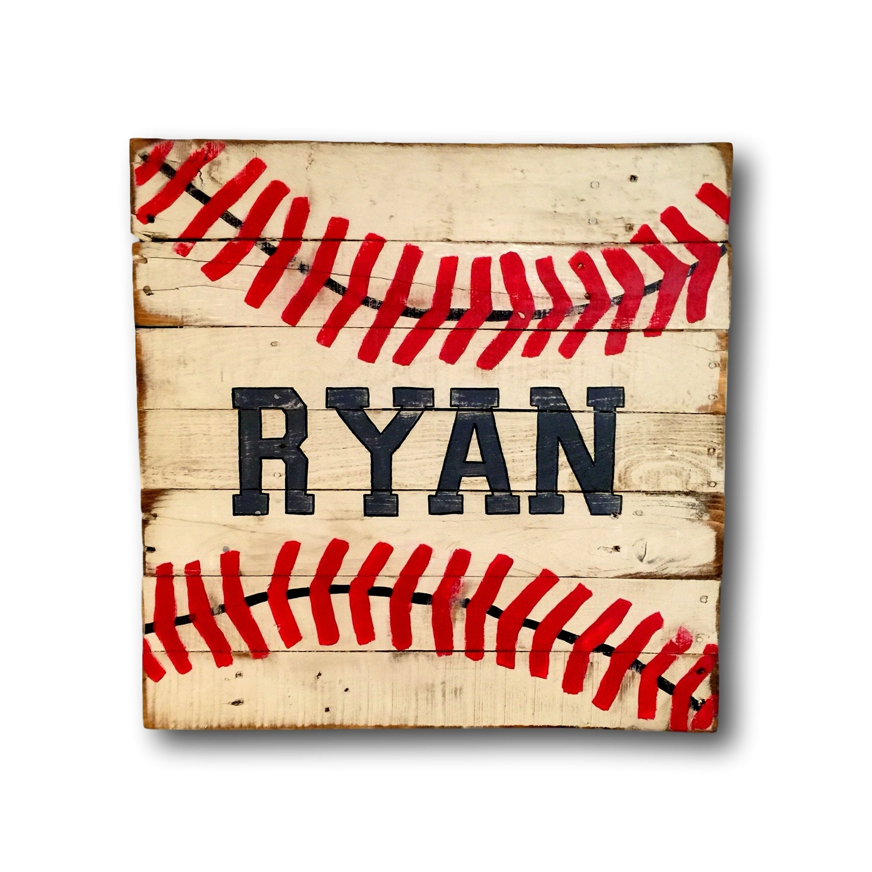 Wood Baseball Name Sign Baseball Bedroom Decor Baseball Etsy