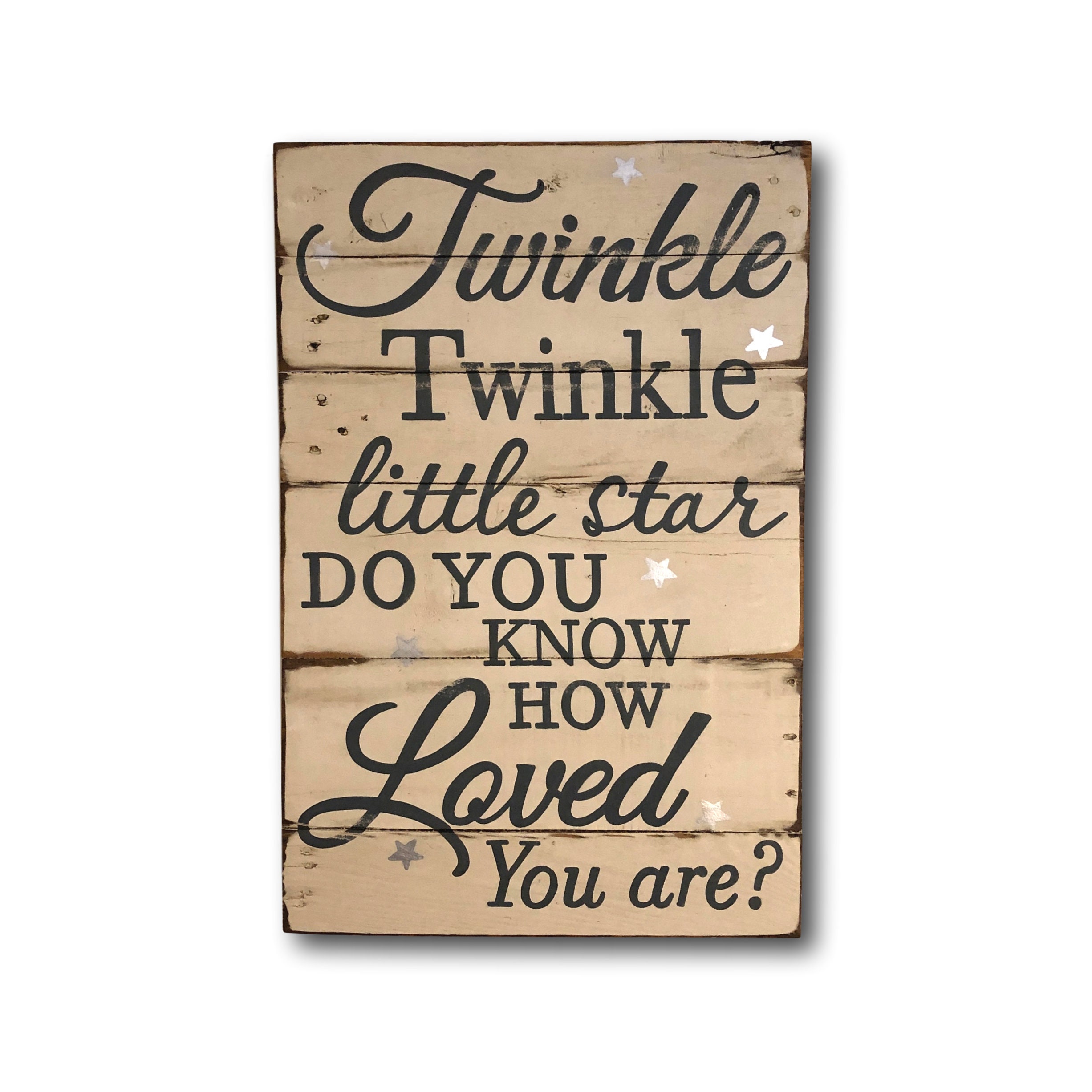 Twinkle Twinkle Little Star Sign / Nursery Wall Art | Etsy