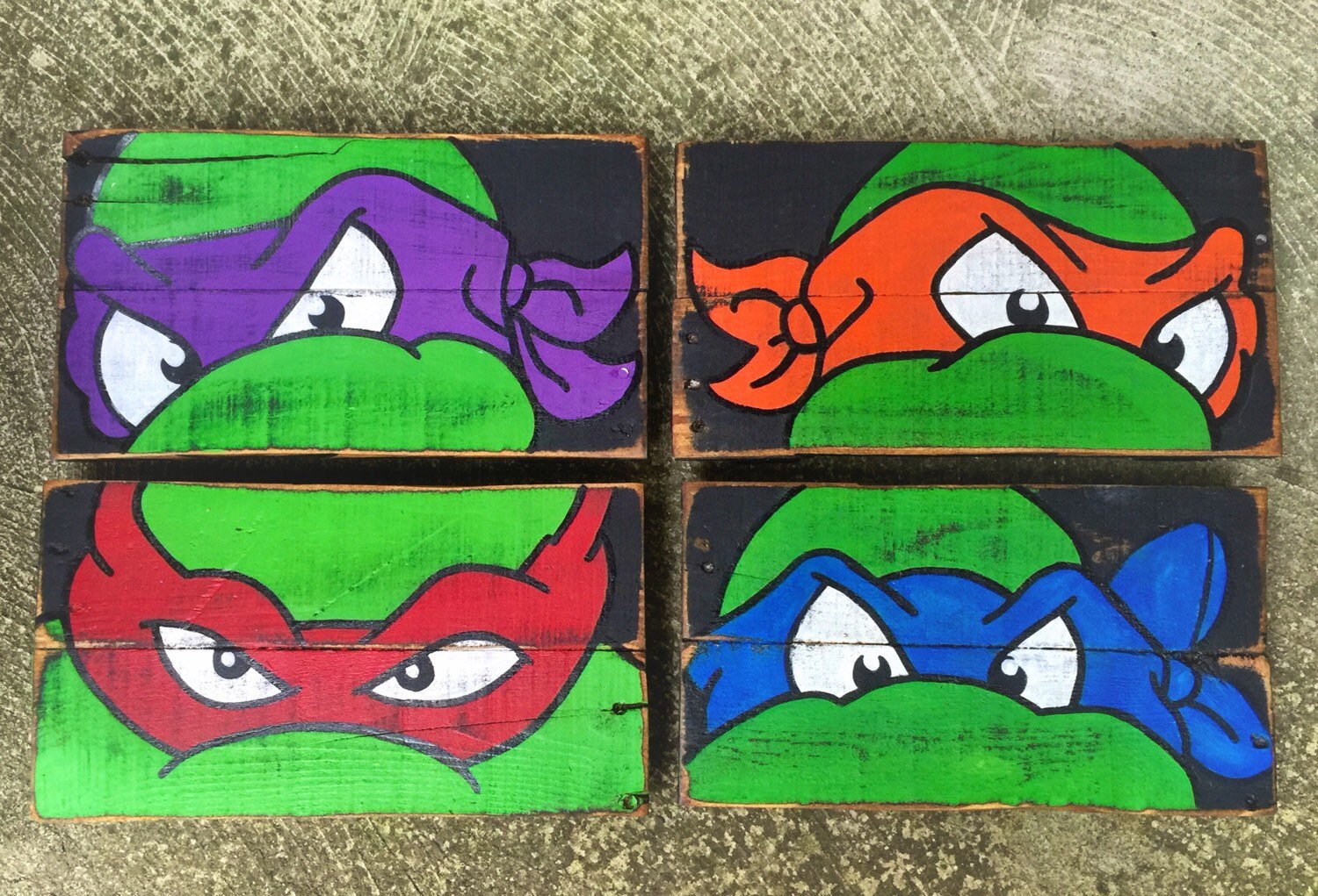 Teenage Mutant Ninja Turtles Wall Art / Turtle Room Decor / Etsy