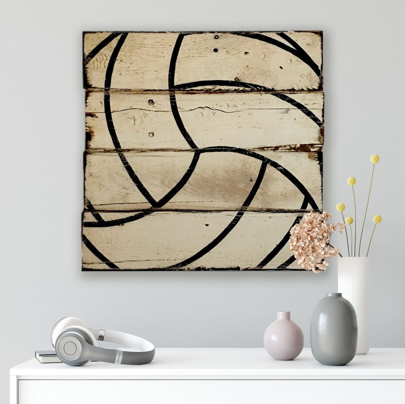 Signo de voleibol de madera regalo de voleibol decoración | Etsy