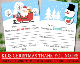 christmas thank you etsy christmas thank you notes printable