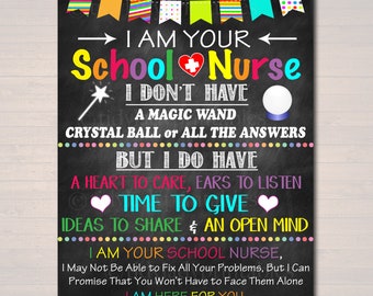 Where Is The School Nurse Door Sign Classroom Decor School Etsy