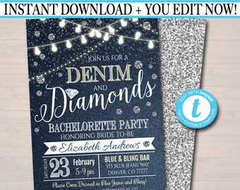 Denim And Diamonds Over 70 Customizable Or Handmade Options Etsy