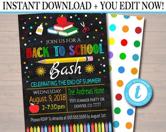 end of summer invite etsy