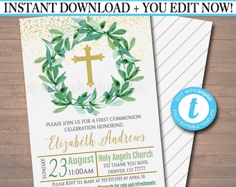 diy baptism invite etsy