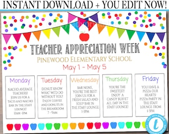 It's just a photo of Bewitching Teacher Appreciation Week Printables This is a picture of Bewitching Teacher Appreciation Week Printables