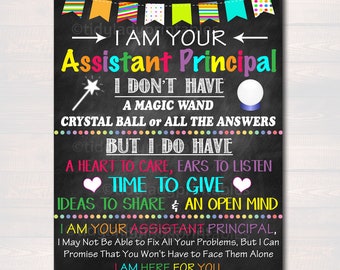 Assistant Principal Gift Idea Office Door Sign Printable Etsy